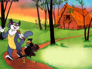 Жили-были кот, дрозд да петушок - золотой гребешок