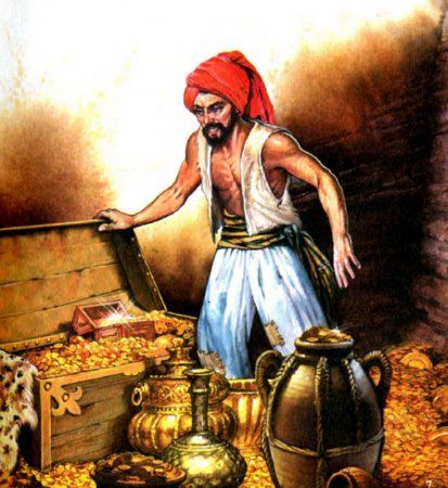 Он наполнил карманы золотом и алмазами