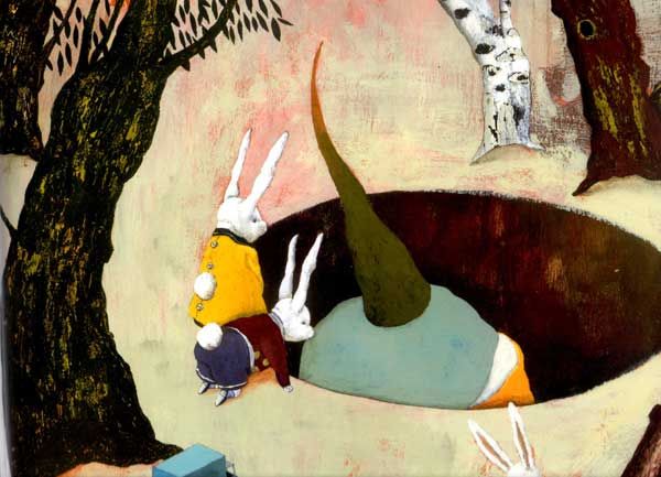 монстр начал лапами рыть землю