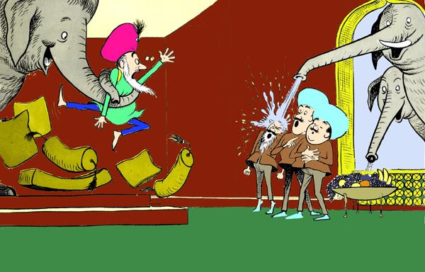 дворец бедного короля был совсем разрушен