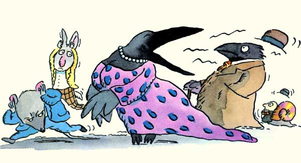 Ворона возомнила себя настоящей оперной дивой