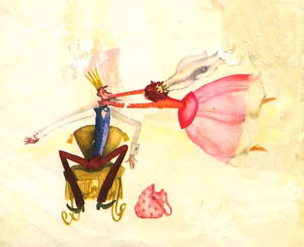 Принцесса бросилась портняжке на шею