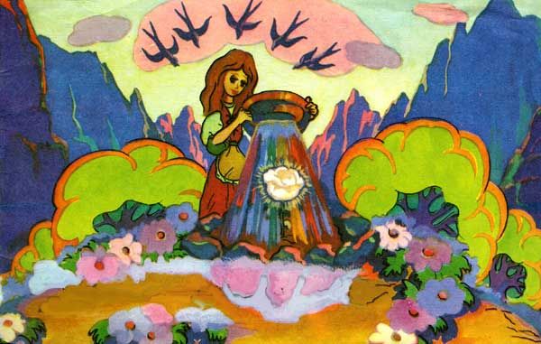 на лучшем месте посадила Пастушка белую Розу